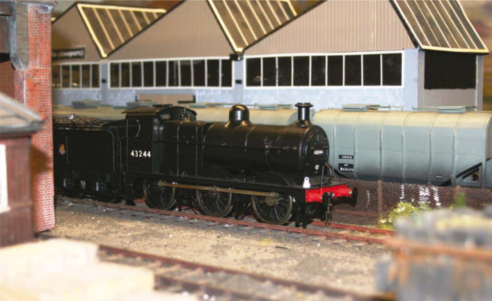 Ex Midland Class 3F 43244 awaits its next turn of duty to shunt the brewery - photo 3