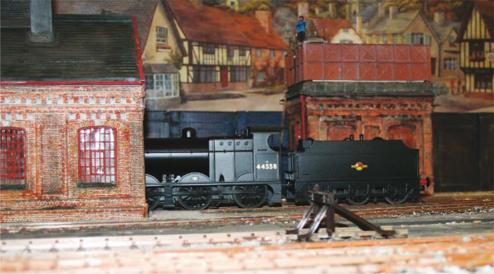 LMS Class 4F 44558 returns on the the shed after working brewery traffic - photo 4