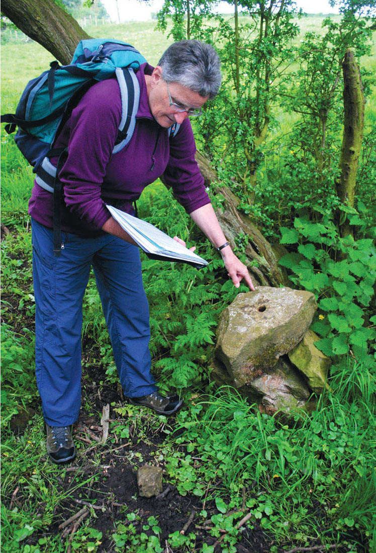 One of the stone block sleepers used on the tramway Nevertheless the iron - photo 6