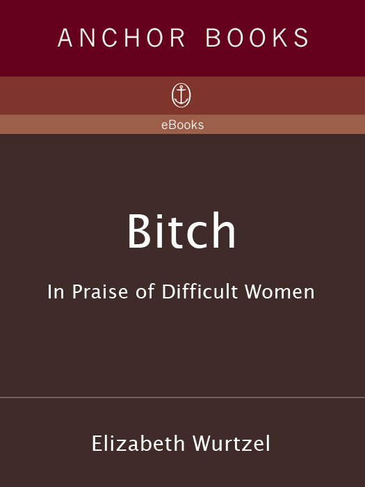 Elizabeth Wurtzels BITCH IN PRAISE OF DIFFICULT WOMEN Bitch Gets People - photo 1