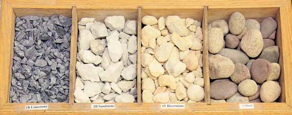 Common aggregate On the left is inch or smaller limestone On the right is - photo 5