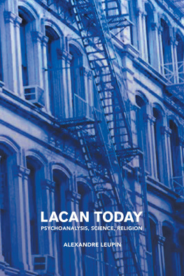 Alexandre Leupin - Lacan Today