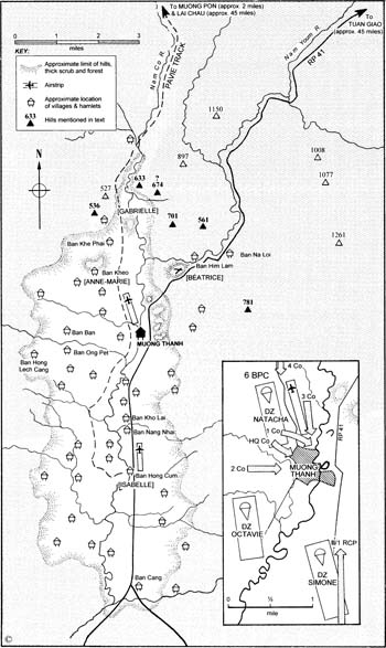 Valley of Dien Bien Phu with approximate location of some surrounding hills - photo 10