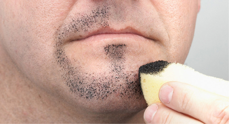 Stippling to Suggest Facial Hair Lightly tap the sponge in an even pattern - photo 9