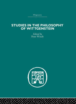 Wittgenstein Ludwig - Studies in the Philosophy of Wittgenstein