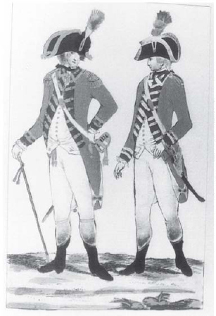 Officer and man of the 14th Infantry in c 1791 at about the time of its - photo 3