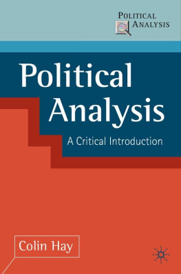 Hay - Political Analysis