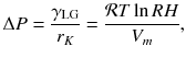 11 where LG is the liquid vapor energy V m is the liquid molar volume is - photo 2