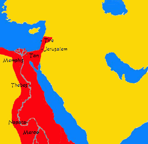 Kush in 700 BCE at its maximum extent - photo 2