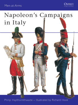 Haythornthwaite - Napoleons Campaigns in Italy