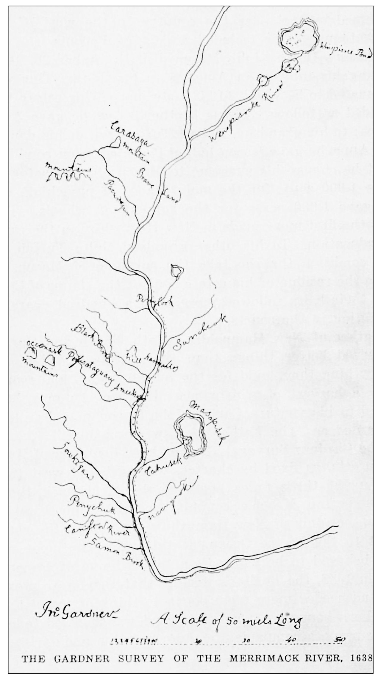 Gardners Survey map of the Merrimack River 1638 We cannot really say who - photo 4