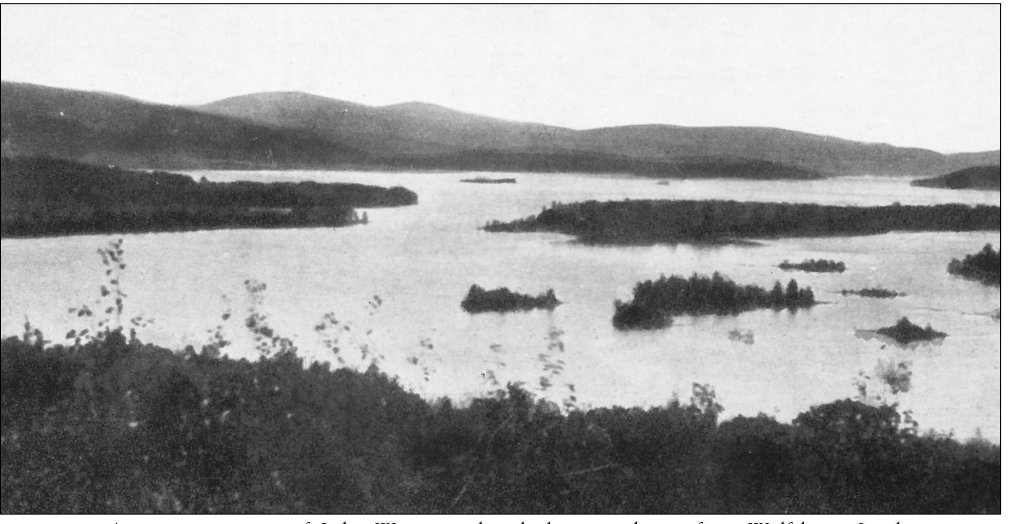 A panoramic view of Lake Winnipesaukee looking northwest from Wolfeboro In the - photo 4