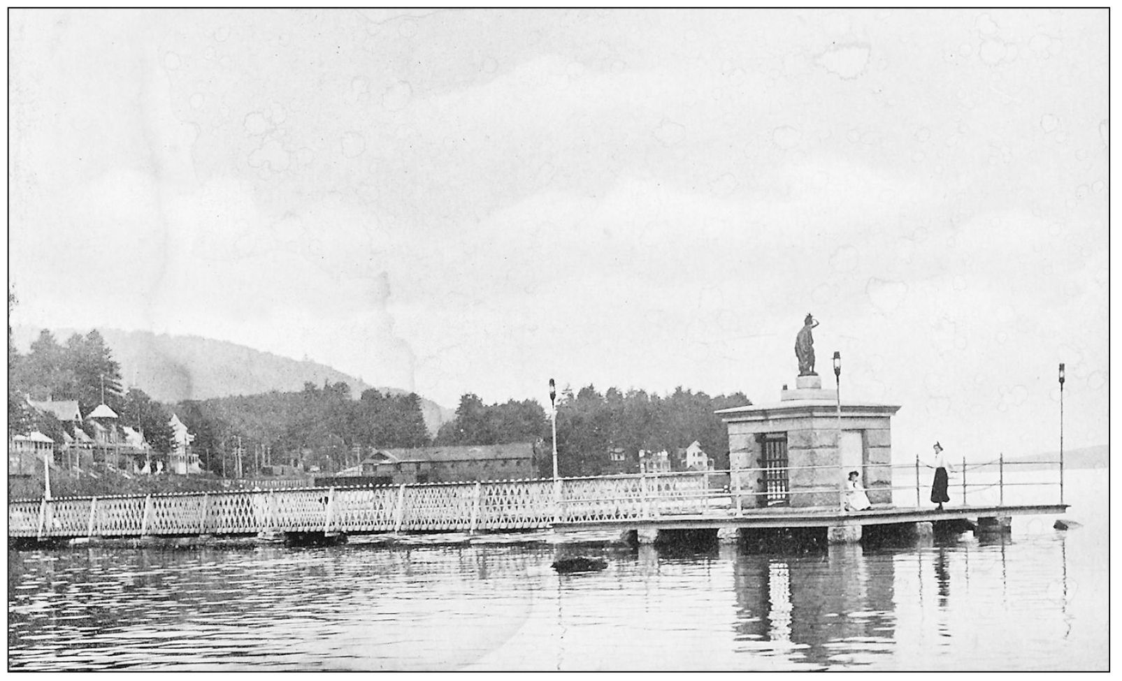 The Endicott Rock Monument in the channel at Weirs Beach 1900s In 1652 the - photo 11