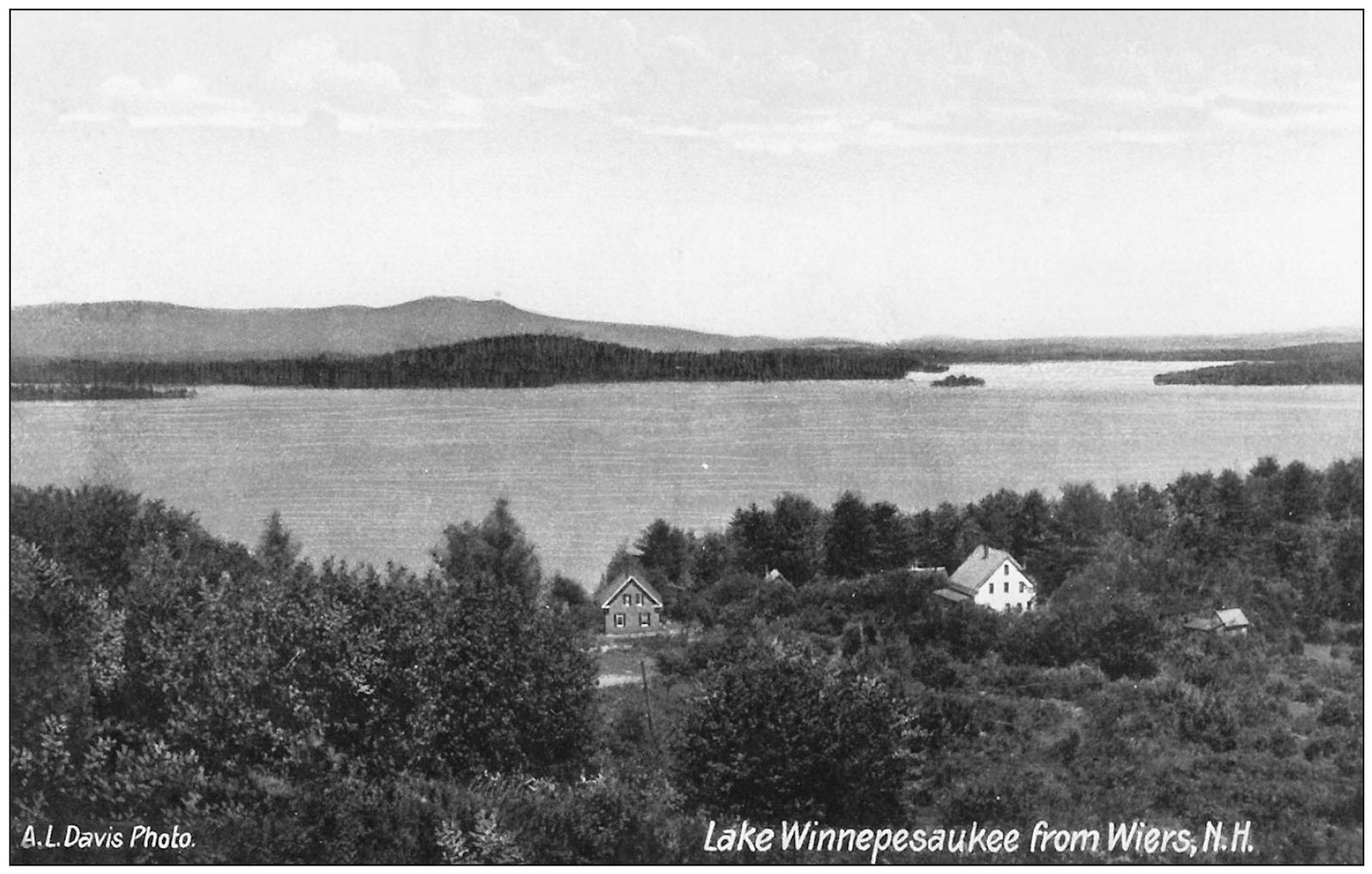 The Meredith and Weirs Bays from Winnecoette Hill looking south Mount Shaw in - photo 13