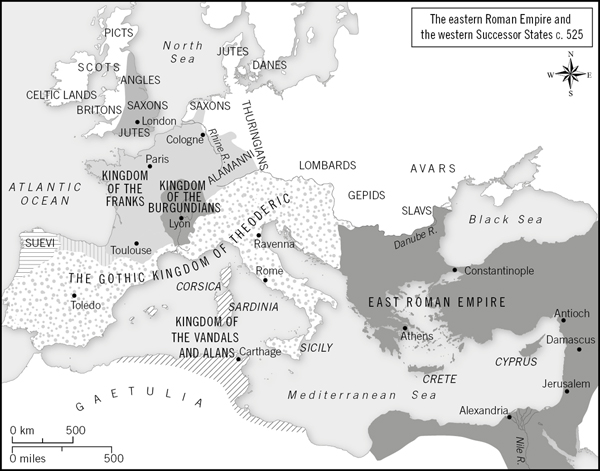 MAP 1 East Rome and the Western Successor States ad 525 MAP 2 The Conquests - photo 6