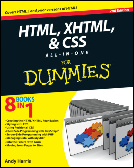 Harris - HTML, XHTML, & CSS All-in-One For Dummies®