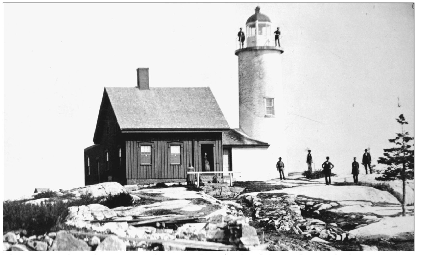 This is one of the earliest views of the 1855 Baker Island Lighthouse that was - photo 3