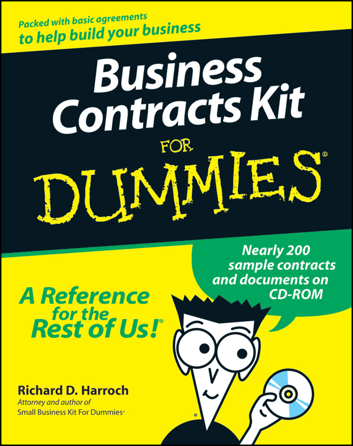 Business Contracts Kit For Dummies by Richard D Harroch Business Contracts - photo 1