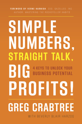 Harzog Beverly Blair - Simple numbers, straight talk, big profits!: 4 keys to unlock your business potential