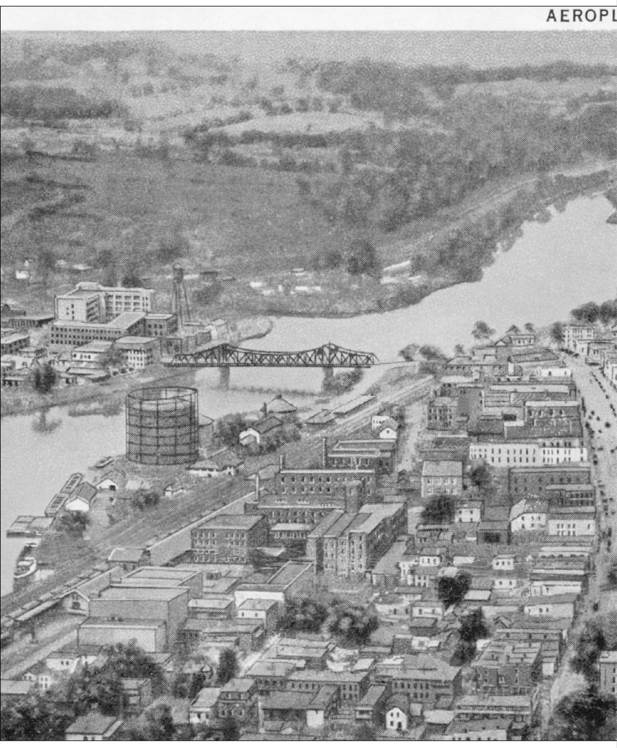 The focal point of this view is the 1916 bridge over the Mohawk River To the - photo 4