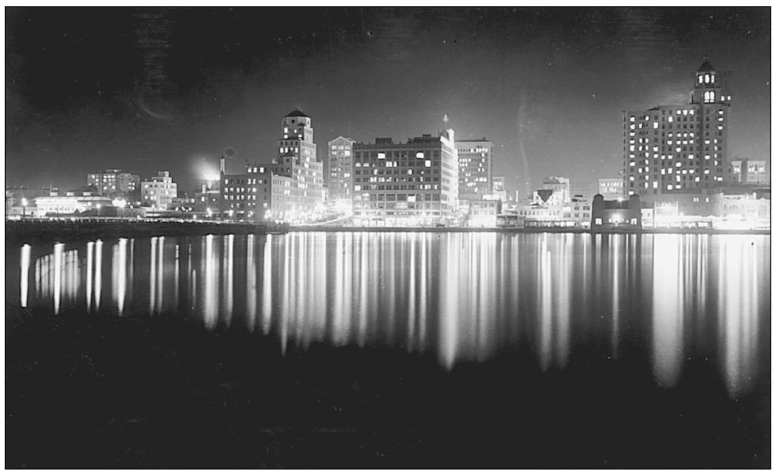 SKYLINE AT NIGHT LONG BEACH CALIFORNIA PP Hoffman Photo Service No - photo 9