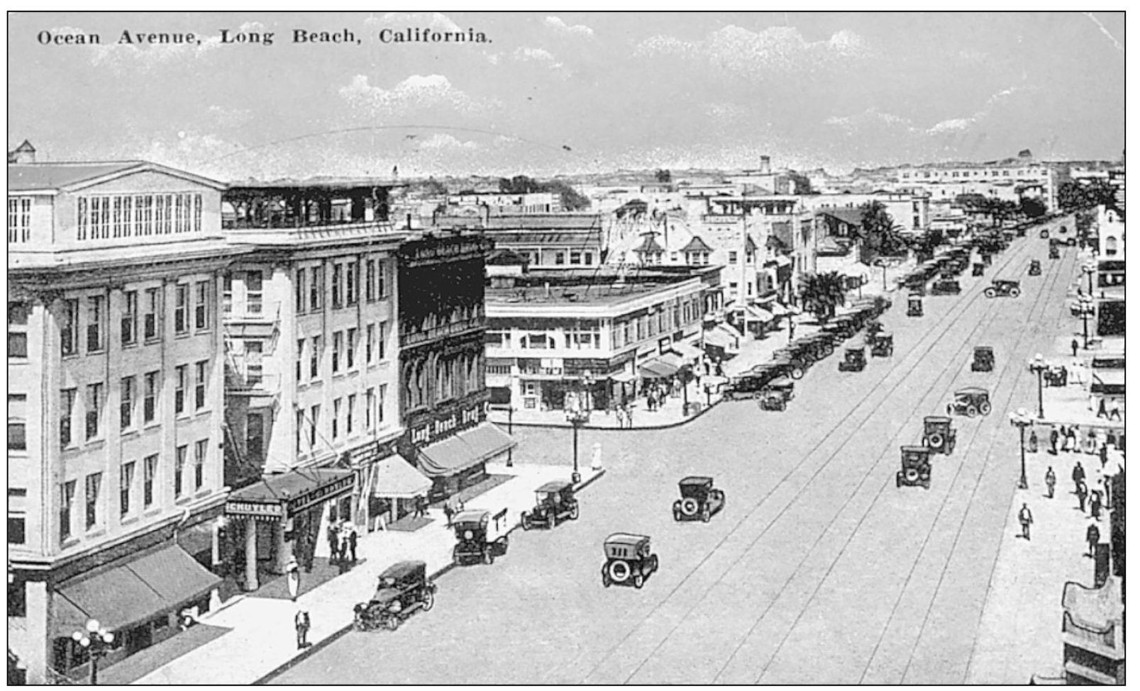 OCEAN AVENUE LONG BEACH CALIFORNIA PP California Post Card Co Los - photo 11