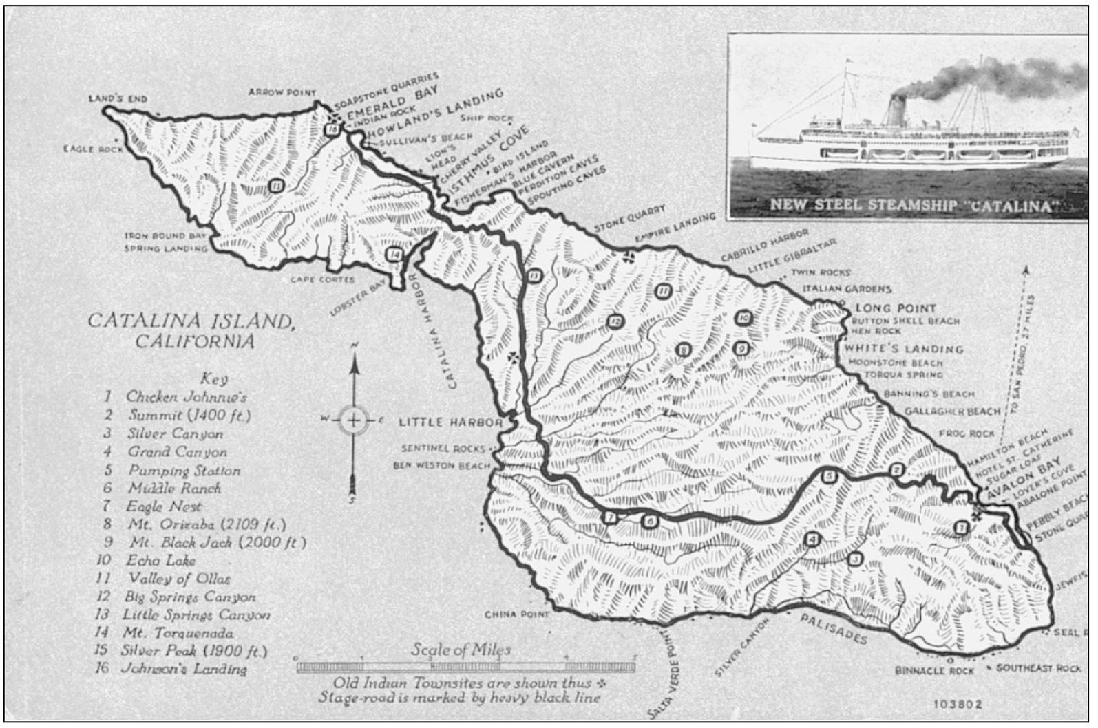 CATALINA ISLAND CALIFORNIA MAP PP CT Chicago No 103802 Dated - photo 5