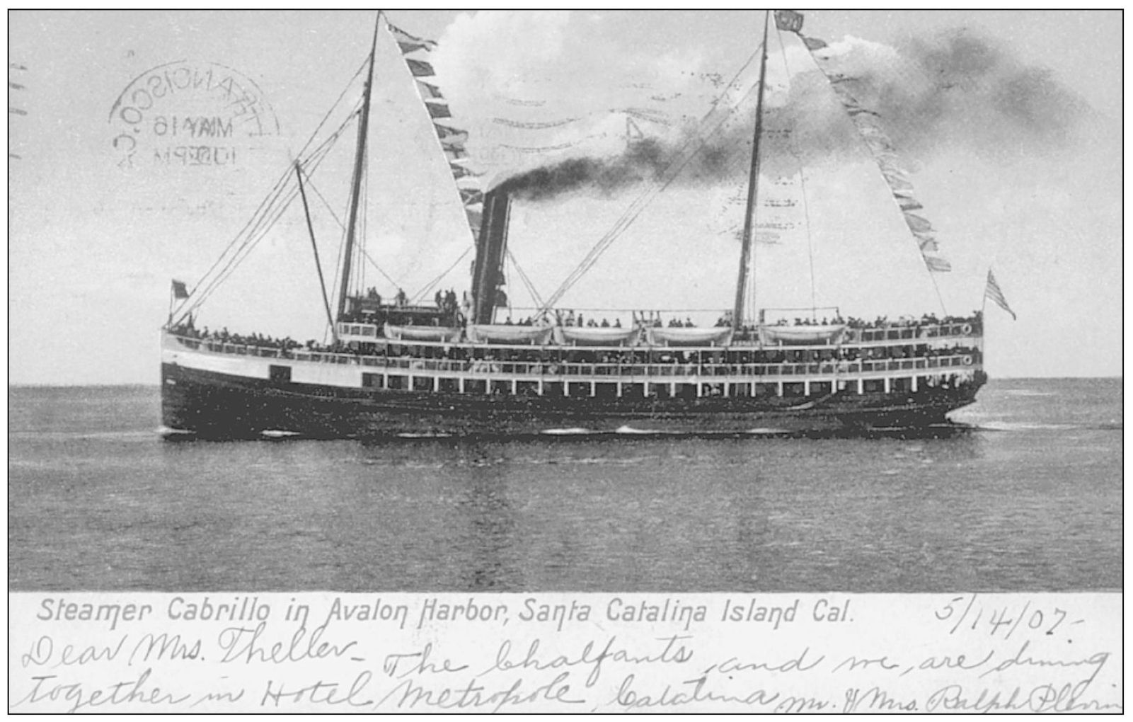 STEAMER CABRILLO IN AVALON HARBOR SANTA CATALINA ISLAND CALIFORNIA PP - photo 12