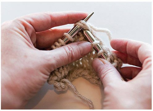 Knit the next two stitches together Insert the tip of the LH needle into - photo 26