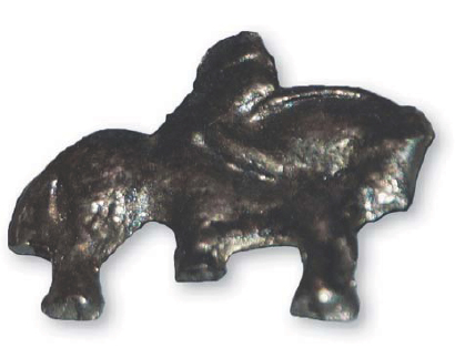 A small Old Saxon silver brooch in the form of a horseman c AD 500 - photo 6