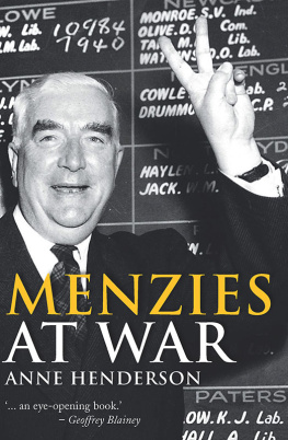 Henderson Anne Menzies at War