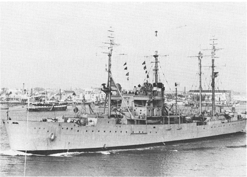 HMS Boxer which landed us at Salerno This picture was taken after the war - photo 4