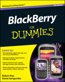 Kao Robert - BlackBerry For Dummies