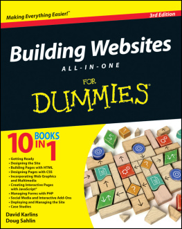 Karlins David - Building Websites All-in-One For Dummies