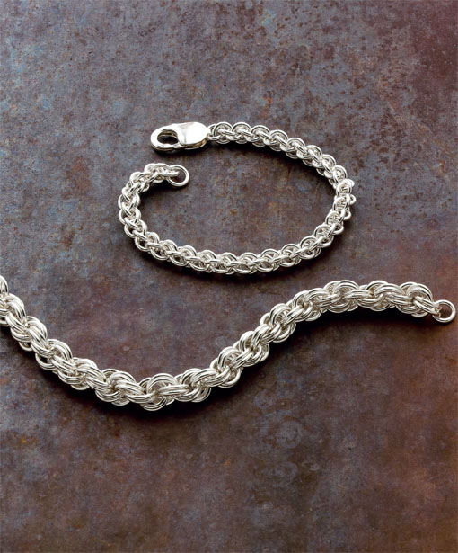 Chain maille sometimes spelled chain mail is an ancient art form of linking - photo 7