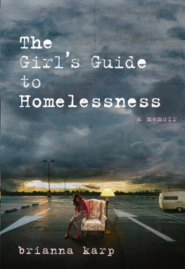 Karp - The girls guide to homelessness: a memoir
