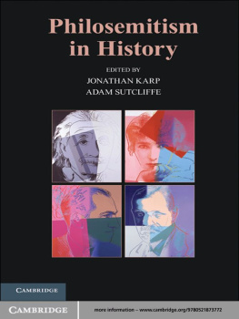 Karp Jonathan - Philosemitism in History