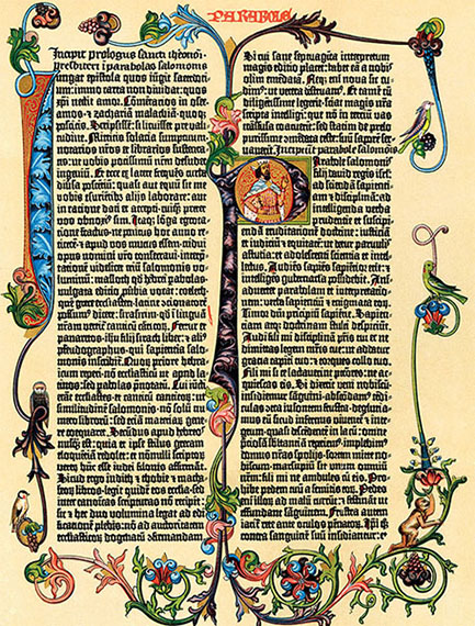 Produced in the 1450s the Gutenberg Bible was the first book to be printed - photo 4