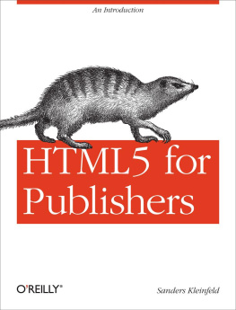 Kleinfeld HTML5 for Publishers