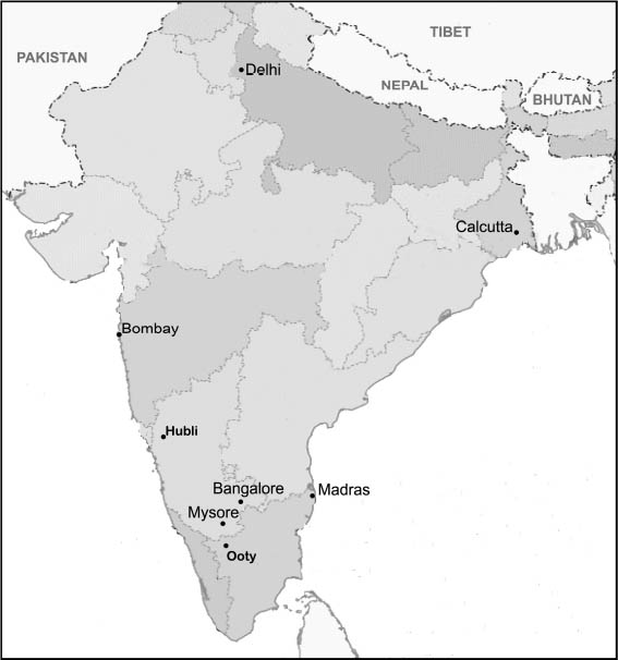 A more detailed map of the Mysore City area can be seen on page 131 Chapter One - photo 5