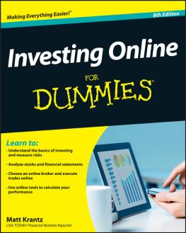 Krantz - Investing Online For Dummies