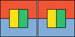 Figure 14 Two four-colored maps needing recoloring before merging In 1879 - photo 4