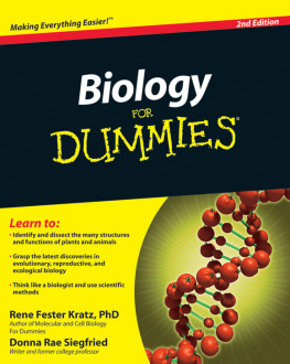 Kratz René Fester Biology For Dummies