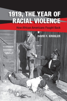 Krugler 1919, the year of racial violence. How African Americans fought back