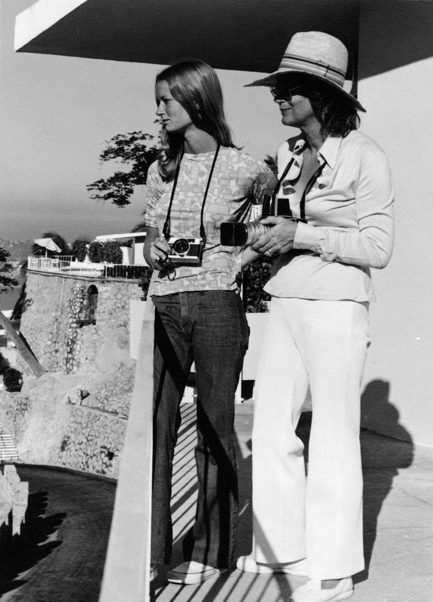 Kate and Betty on location at the Las Brisas hotel in Acapulco Mexico 1972 - photo 4