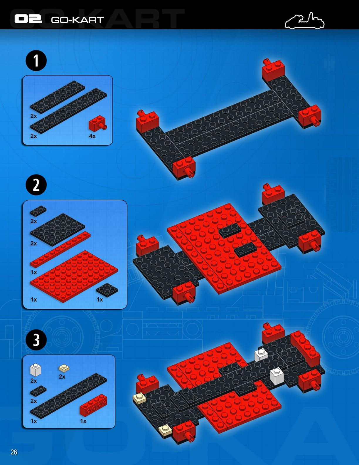 LEGO build-it book Volume 1 amazing vehicles - photo 28