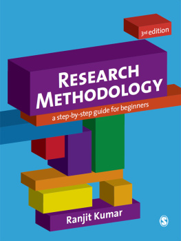 Kumar Research methodology: a step-by-step guide for beginners