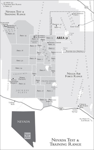 Groom Lake Nevada in 1917 Once little more than a dry lake bed in the - photo 2