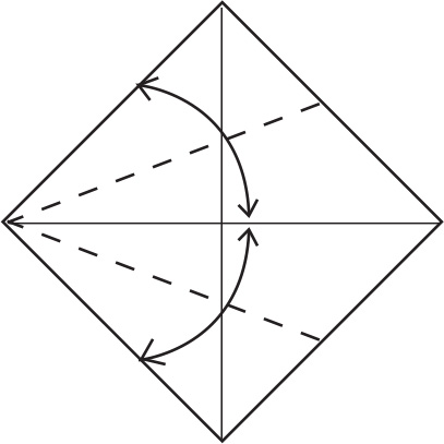 Fold two edges from the left side to meet at the crease Unfold Fold two - photo 29