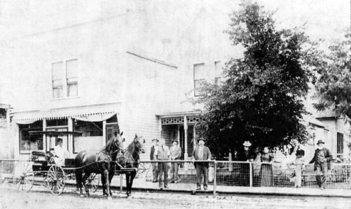 Picture of downtown Mantorville in the mid-1800s perhaps showing a few locals - photo 3